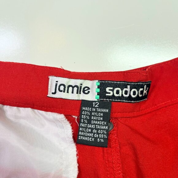 Jamie Sadock Size 12 Red High-Waisted Golf Shorts - Picture 2 of 11
